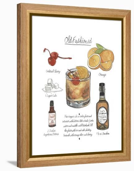 Classic Cocktail - Old Fashioned-Naomi McCavitt-Framed Stretched Canvas