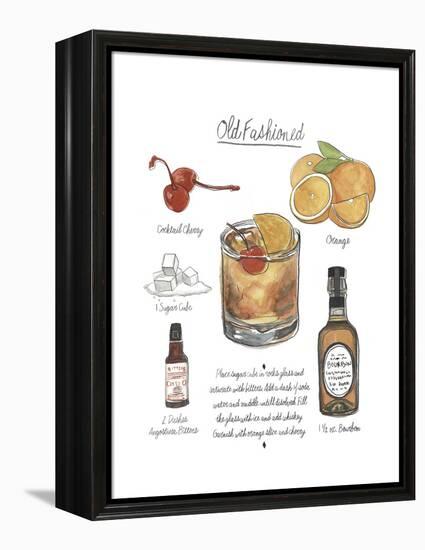 Classic Cocktail - Old Fashioned-Naomi McCavitt-Framed Stretched Canvas