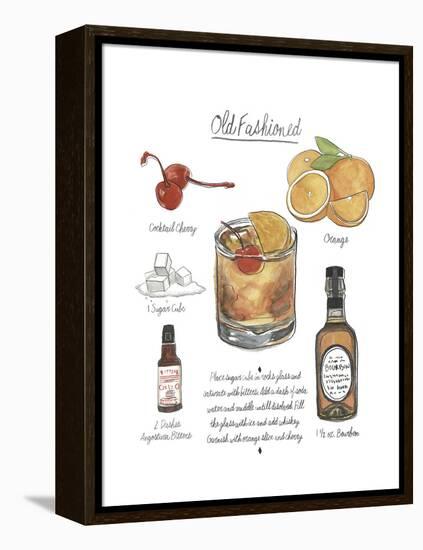 Classic Cocktail - Old Fashioned-Naomi McCavitt-Framed Stretched Canvas