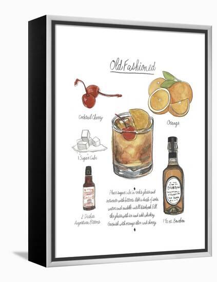 Classic Cocktail - Old Fashioned-Naomi McCavitt-Framed Stretched Canvas