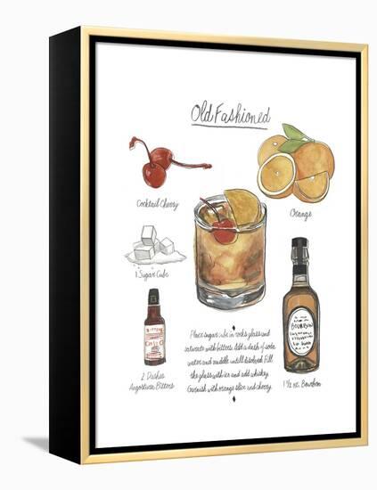 Classic Cocktail - Old Fashioned-Naomi McCavitt-Framed Stretched Canvas