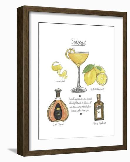 Classic Cocktail - Sidecar-Naomi McCavitt-Framed Art Print