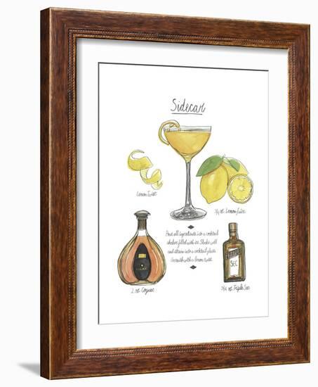 Classic Cocktail - Sidecar-Naomi McCavitt-Framed Art Print