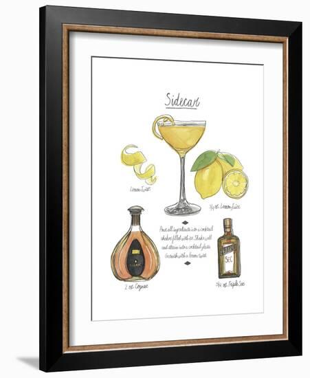 Classic Cocktail - Sidecar-Naomi McCavitt-Framed Art Print