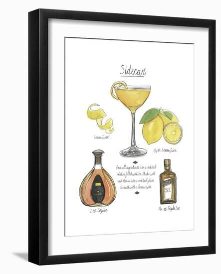 Classic Cocktail - Sidecar-Naomi McCavitt-Framed Art Print