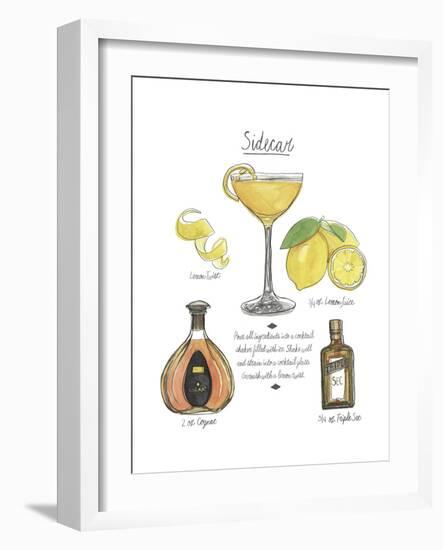 Classic Cocktail - Sidecar-Naomi McCavitt-Framed Art Print