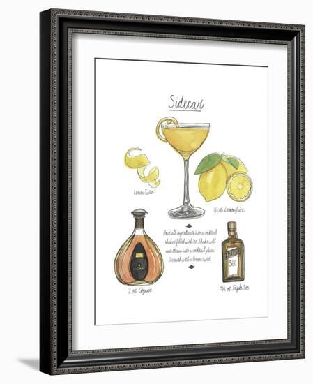 Classic Cocktail - Sidecar-Naomi McCavitt-Framed Art Print