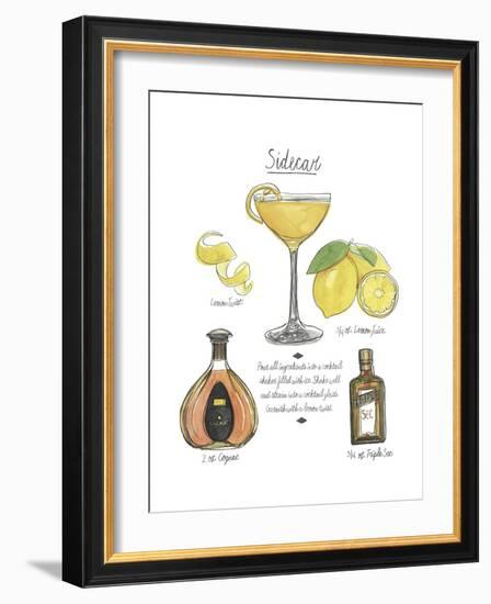 Classic Cocktail - Sidecar-Naomi McCavitt-Framed Art Print