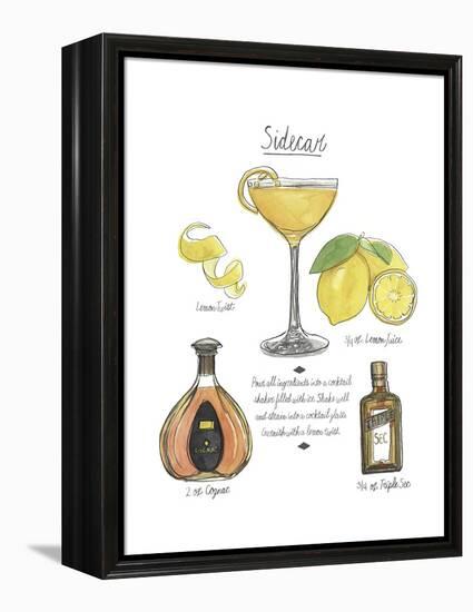 Classic Cocktail - Sidecar-Naomi McCavitt-Framed Stretched Canvas