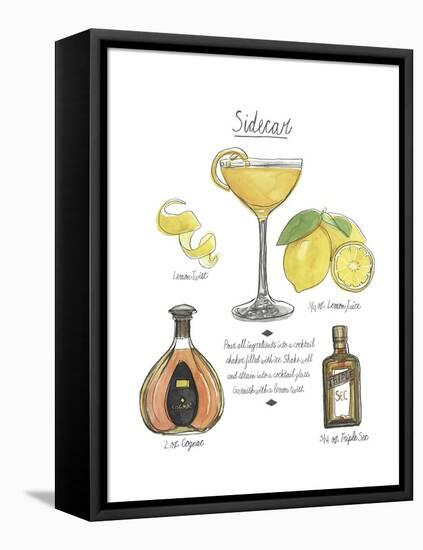 Classic Cocktail - Sidecar-Naomi McCavitt-Framed Stretched Canvas