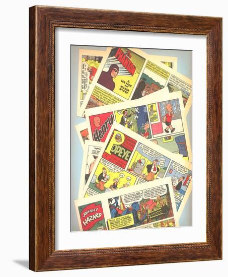 Classic Comic Books-null-Framed Art Print