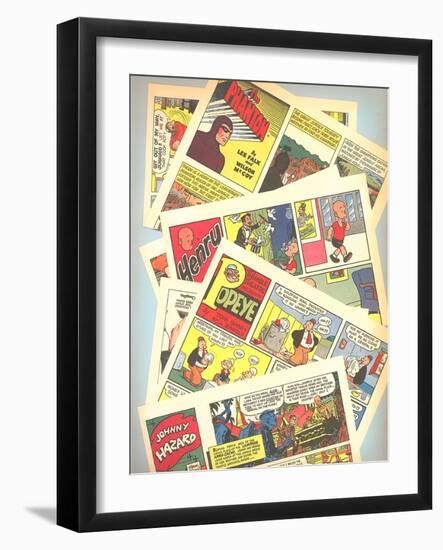 Classic Comic Books-null-Framed Art Print