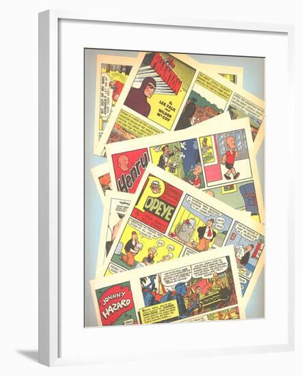 Classic Comic Books-null-Framed Art Print