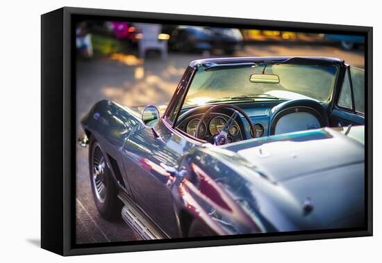 Classic Corvette Ready for a Cruise-George Oze-Framed Premier Image Canvas