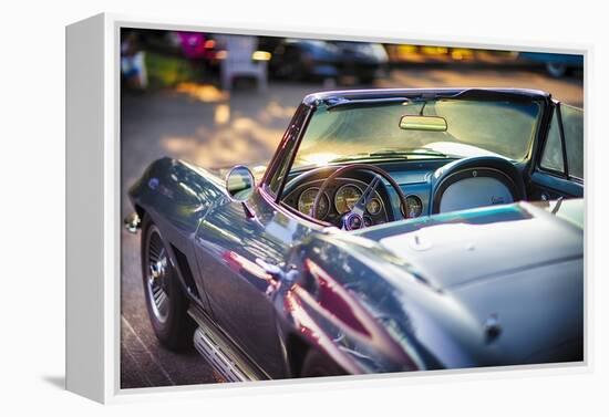 Classic Corvette Ready for a Cruise-George Oze-Framed Premier Image Canvas