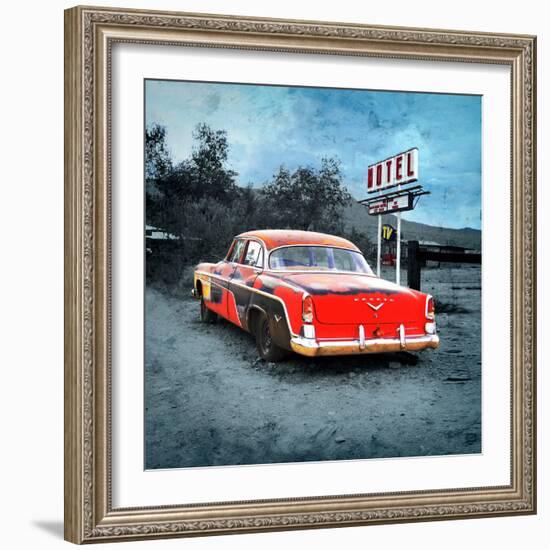 Classic Desoto Vintage Car in America-Salvatore Elia-Framed Photographic Print