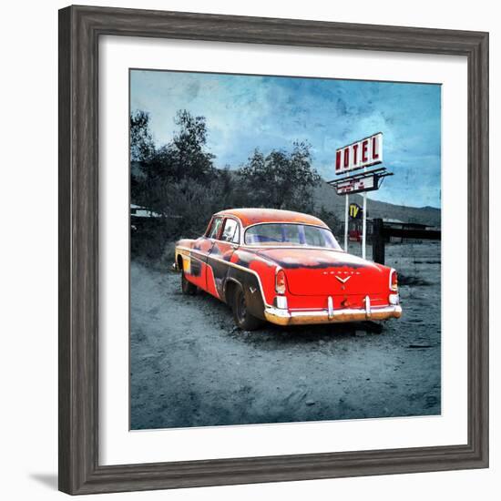 Classic Desoto Vintage Car in America-Salvatore Elia-Framed Photographic Print