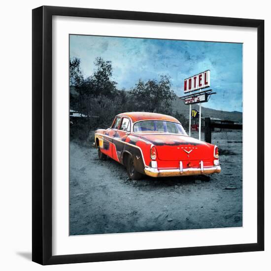 Classic Desoto Vintage Car in America-Salvatore Elia-Framed Photographic Print