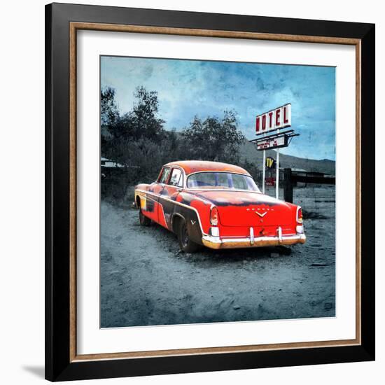 Classic Desoto Vintage Car in America-Salvatore Elia-Framed Photographic Print