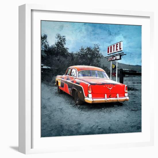 Classic Desoto Vintage Car in America-Salvatore Elia-Framed Photographic Print