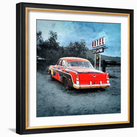 Classic Desoto Vintage Car in America-Salvatore Elia-Framed Photographic Print