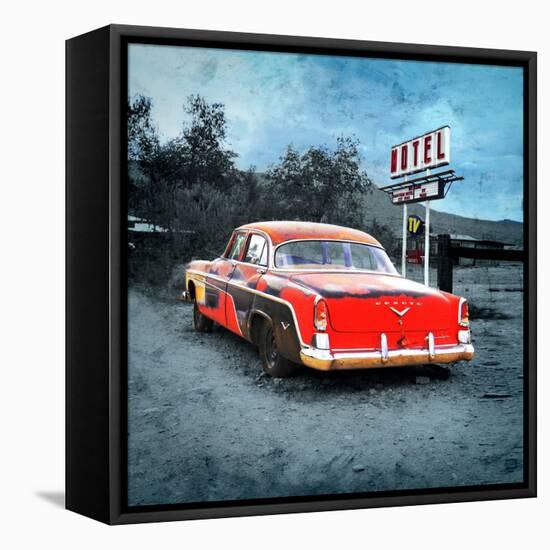 Classic Desoto Vintage Car in America-Salvatore Elia-Framed Premier Image Canvas