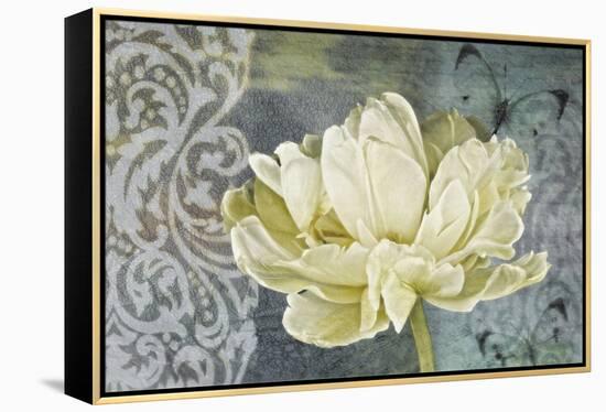 Classic Double White Tulip Ii-Cora Niele-Framed Premier Image Canvas