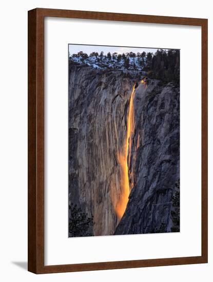 Classic Firefall South View 2016, Horsetail Falls, Yosemite National Park-Vincent James-Framed Photographic Print