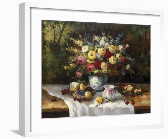 Classic Floral Still Life-Janek-Framed Art Print