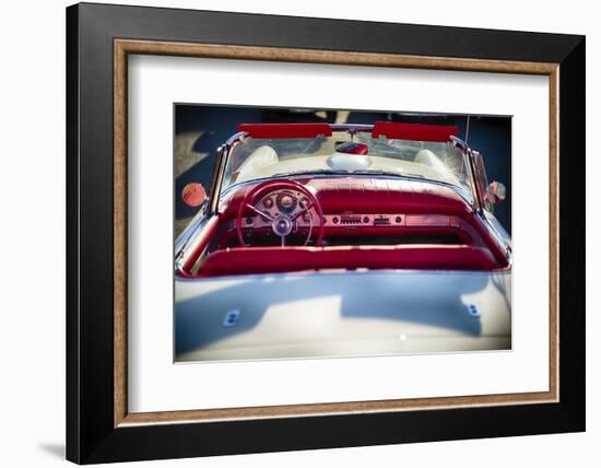 Classic Ford Thunderbird Top Down-George Oze-Framed Photographic Print