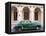 Classic Green American Car Parked Outside the National Ballet School, Havana, Cuba-Lee Frost-Framed Premier Image Canvas