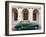 Classic Green American Car Parked Outside the National Ballet School, Havana, Cuba-Lee Frost-Framed Photographic Print