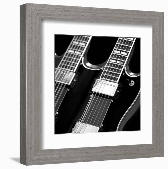 Classic Guitar Detail I-Richard James-Framed Art Print