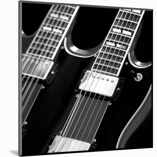 Classic Guitar Detail I-Richard James-Mounted Art Print