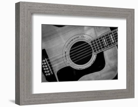 Classic Guitar Detail IX-Richard James-Framed Art Print