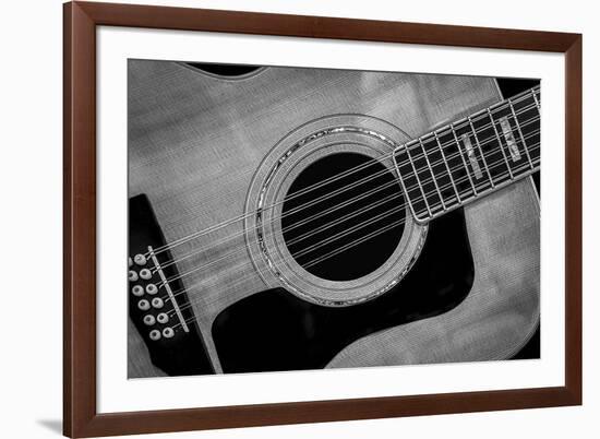 Classic Guitar Detail IX-Richard James-Framed Art Print