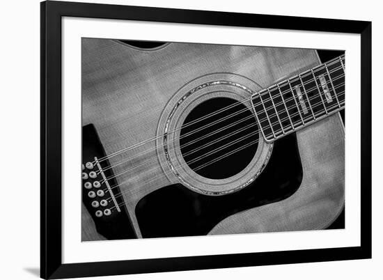 Classic Guitar Detail IX-Richard James-Framed Art Print