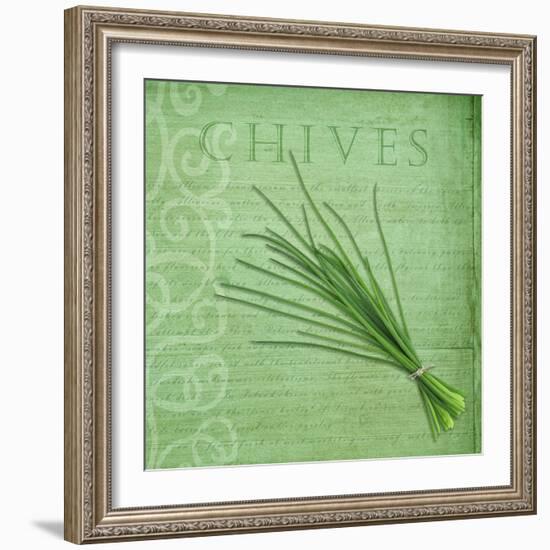 Classic Herbs Chives-Cora Niele-Framed Photographic Print