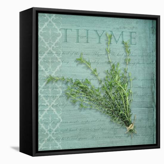 Classic Herbs Thyme-Cora Niele-Framed Stretched Canvas