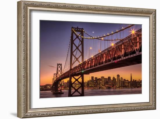 Classic Holiday Lights at San Francisco at Night, Treasure Island-Vincent James-Framed Photographic Print