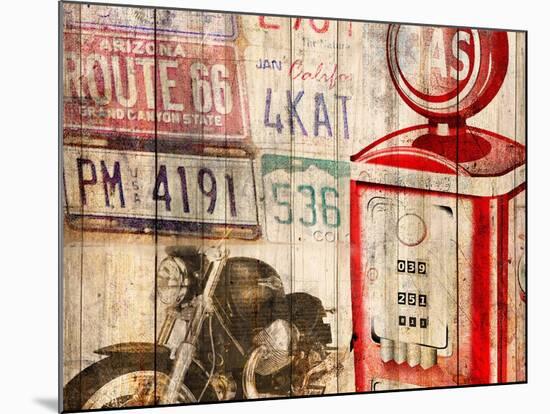 Classic Motorcycle-Kimberly Allen-Mounted Art Print
