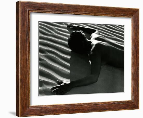 Classic Nude and Dune, 1981-Brett Weston-Framed Photographic Print