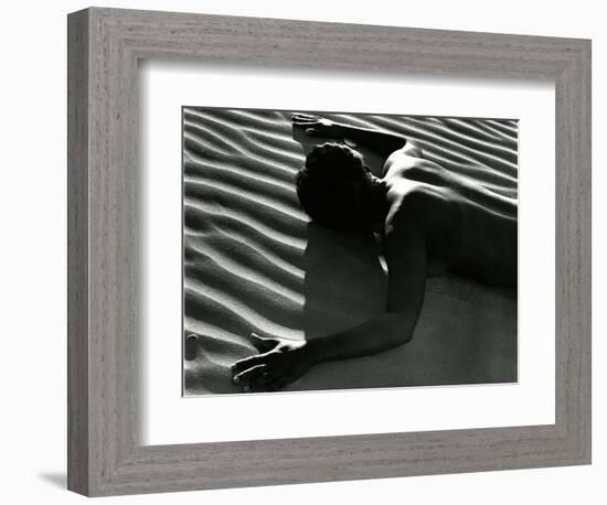 Classic Nude and Dune, 1981-Brett Weston-Framed Photographic Print