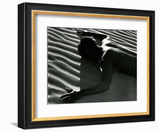 Classic Nude and Dune, 1981-Brett Weston-Framed Photographic Print