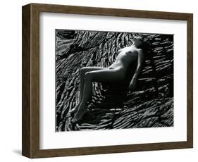 Classic Nude and Lava, Hawaii, c. 1980-Brett Weston-Framed Photographic Print