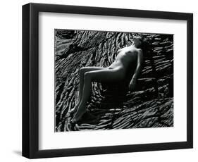 Classic Nude and Lava, Hawaii, c. 1980-Brett Weston-Framed Photographic Print