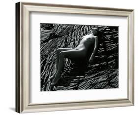 Classic Nude and Lava, Hawaii, c. 1980-Brett Weston-Framed Photographic Print