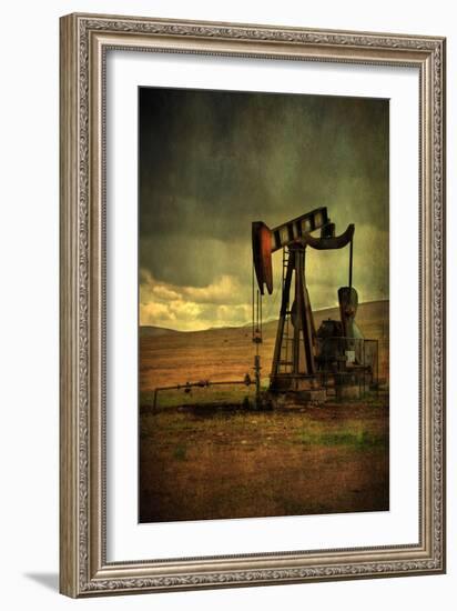 Classic Oil Rig, Central California-Vincent James-Framed Photographic Print