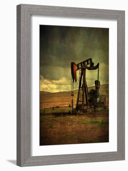 Classic Oil Rig, Central California-Vincent James-Framed Photographic Print