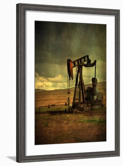 Classic Oil Rig, Central California-Vincent James-Framed Photographic Print